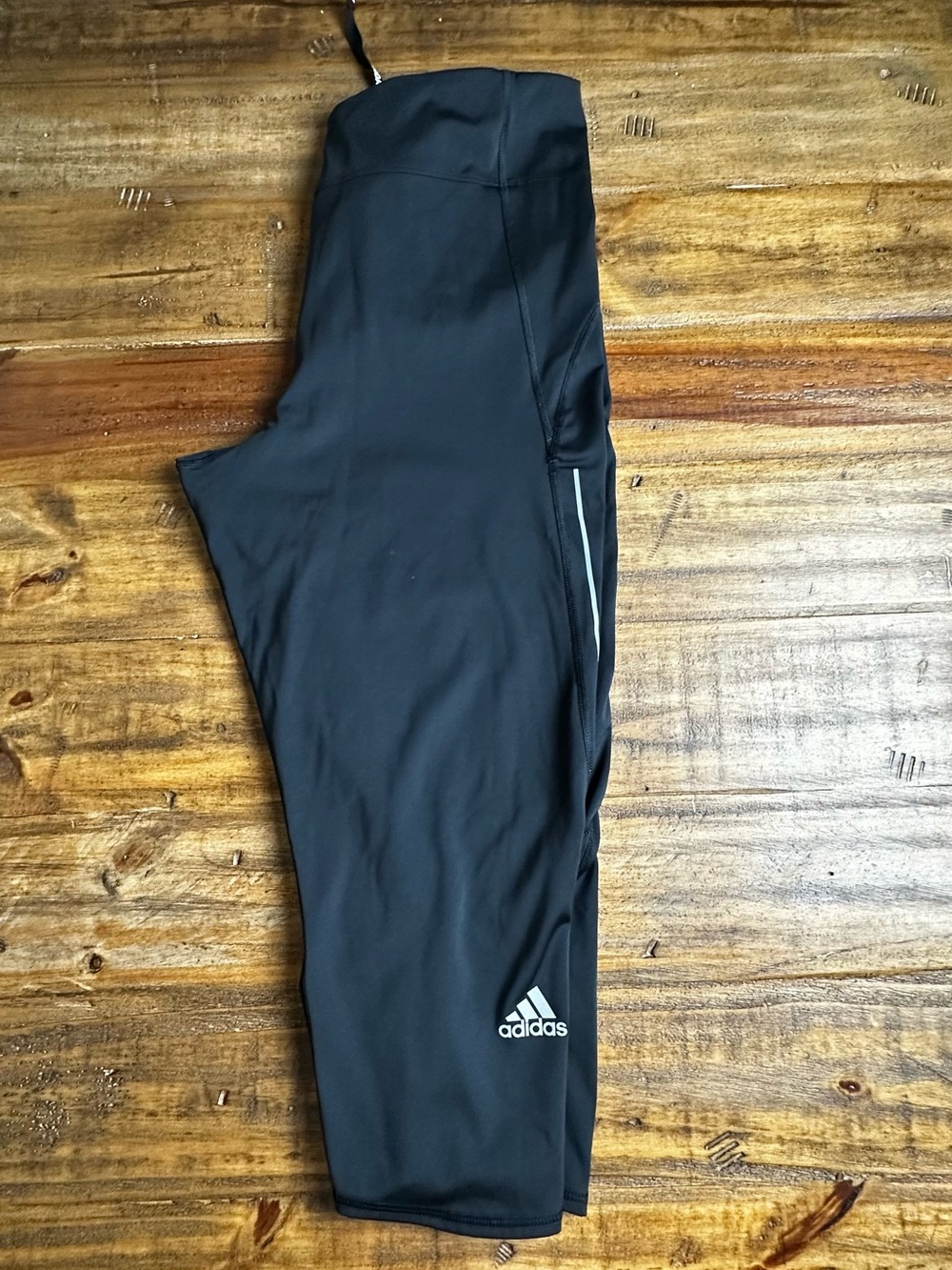 adidas Black Girls' Capri Performance Leggings with Logo